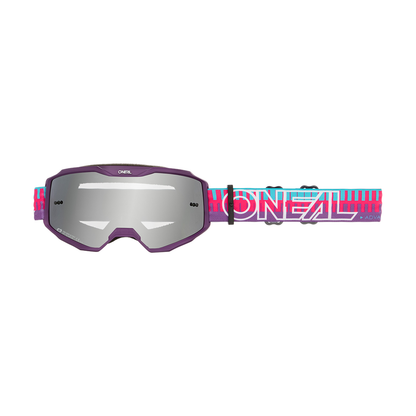 O'NEAL B-10 STRIPED Junior maske Pink Sølvspejl-linse
