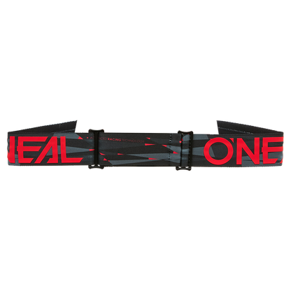 O'NEAL B-33 ICTUS Goggle Black/Red Grey Lens