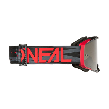 O'NEAL B-33 ICTUS Goggle Black/Red Grey Lens