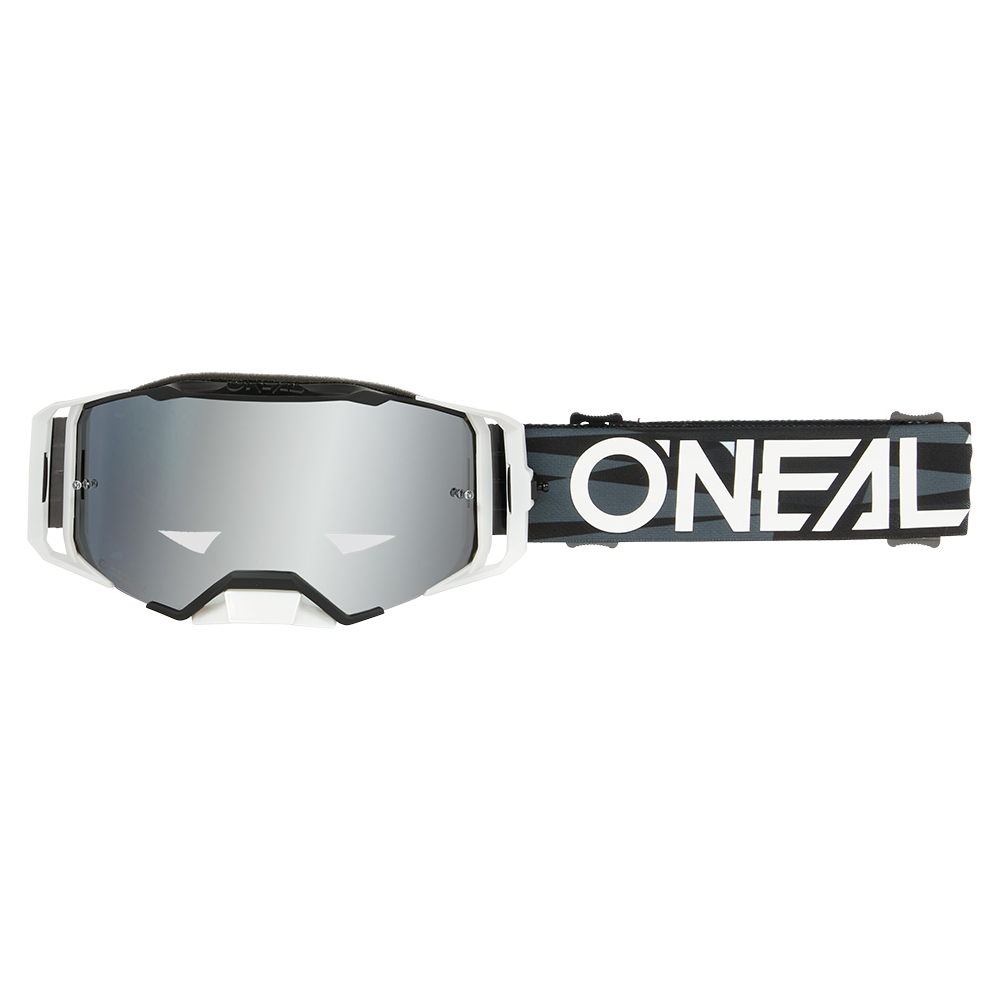 Maska O'NEAL B-33 ICTUS Černá/Bílá Zorník Silver Mirror