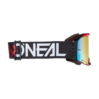Mască O'NEAL B-33 HEXA Negru/Roșu Ecran Radium Roșu