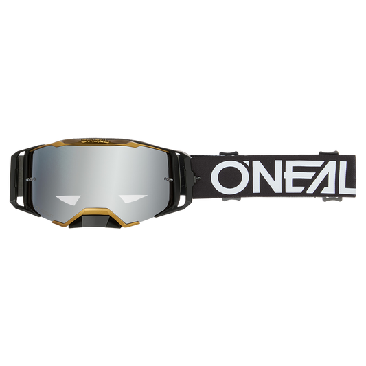 Masker O'NEAL B-33 HEXA Zwart/Goud Scherm Silver Mirror