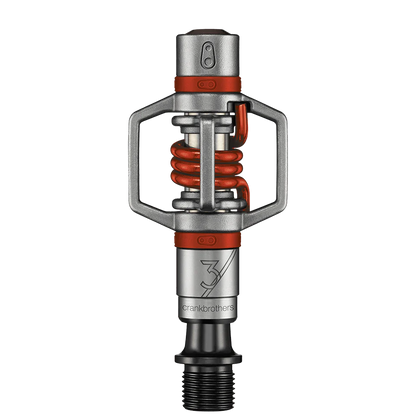 Pedali CRANKBROTHERS EGG BEATER 3 Srebrna/Rdeča