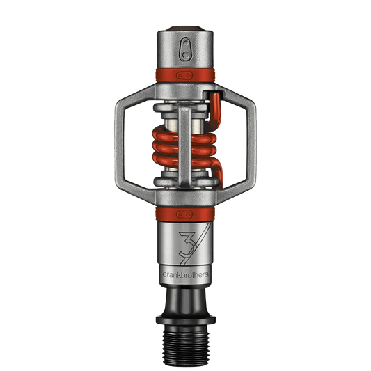 Pedalen CRANKBROTHERS EGG BEATER 3 Zilver/Rood