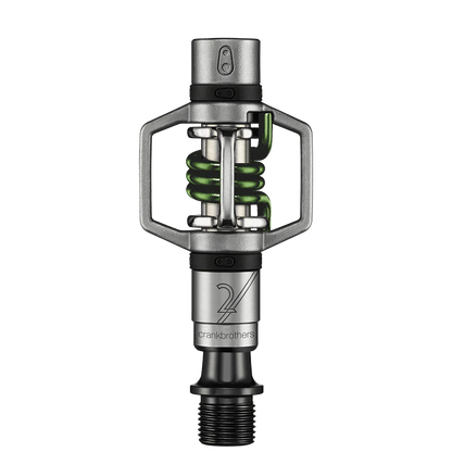 Pedały CRANKBROTHERS EGG BEATER 2 Srebrne / Zielone