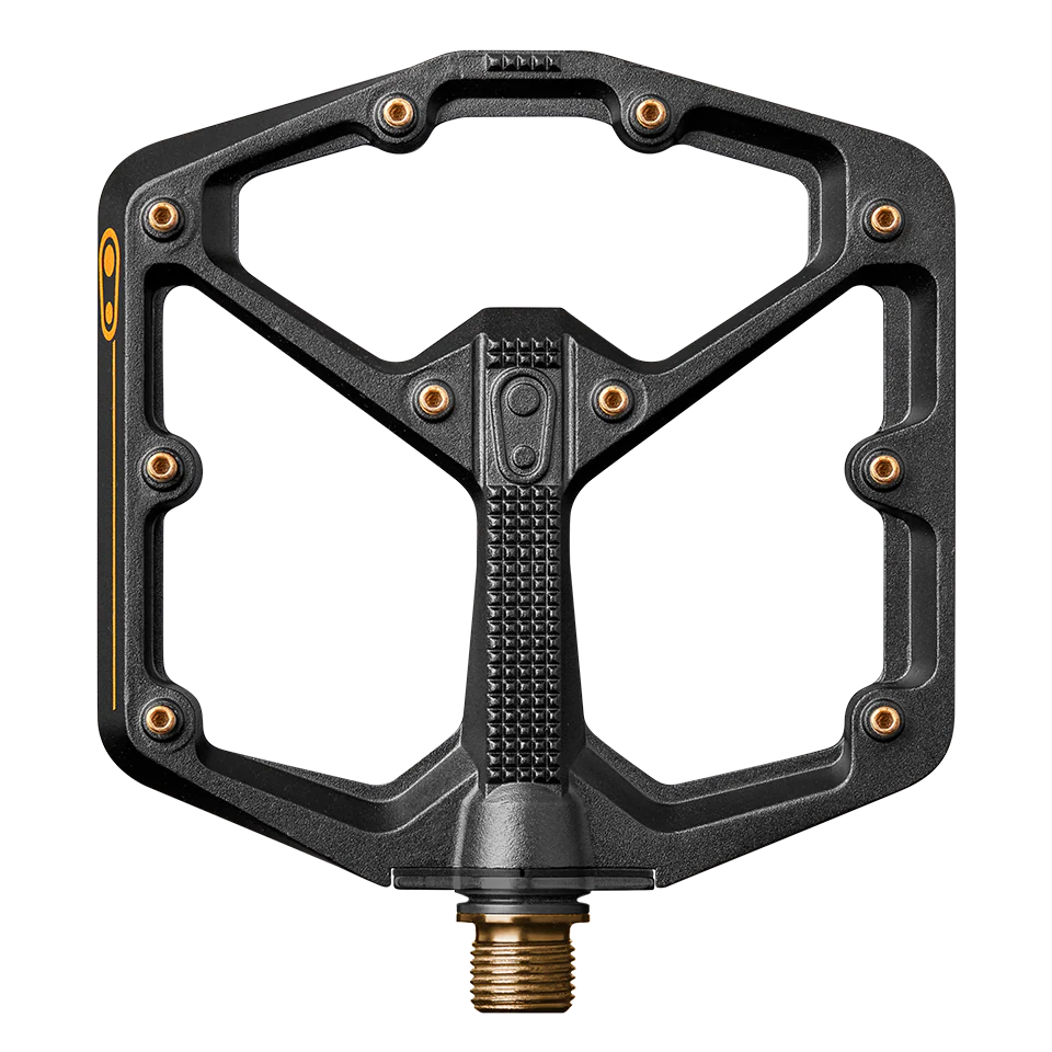 Flade Pedaler CRANKBROTHERS STAMP 11 Large Sort/Guld