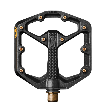 Ravne pedale CRANKBROTHERS STAMP 11 Small Crne/Zlatne