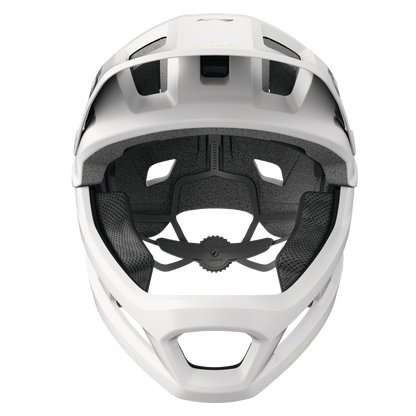 MTB šalmas ABUS YOUDROP FF Junior Lemon baltas
