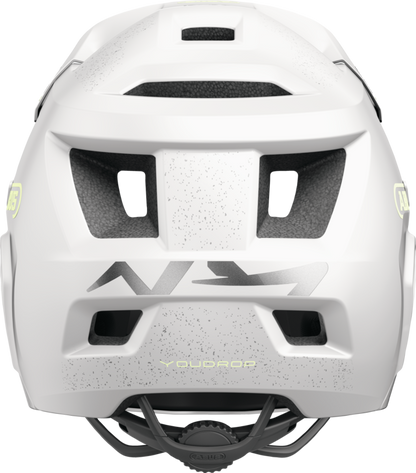 MTB šalmas ABUS YOUDROP FF Junior Lemon baltas
