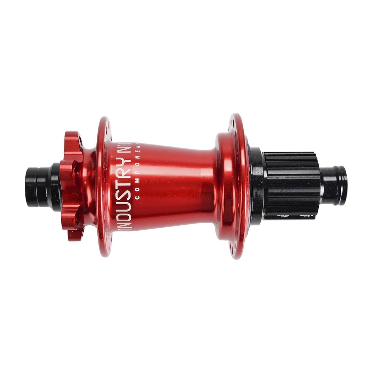 Achterwielnaaf INDUSTRIE NINE Hydra 12x148 mm Boost 6 Gaten Shimano Rood