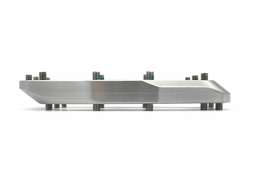 Plattformspedaler HXR COMPONENTS med stålaxel, obehandlade