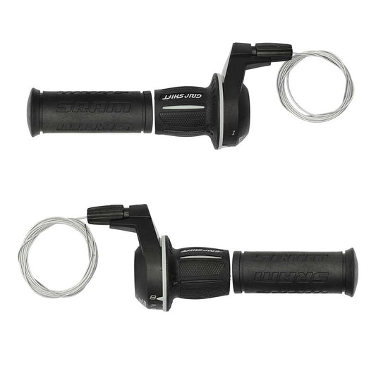 SRAM 3.0 MICRO 3x8V -vaihteenvaihtajapari pyörivillä kahvoilla