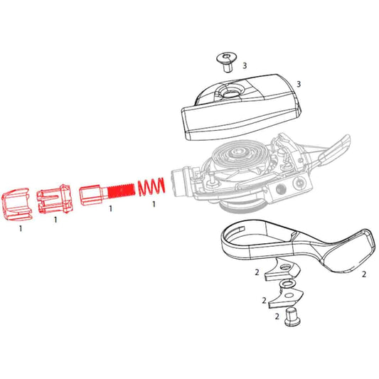 Cable Tension Adjustment Barrel for SRAM XX1 Gear Shifter #11.7018.012.000