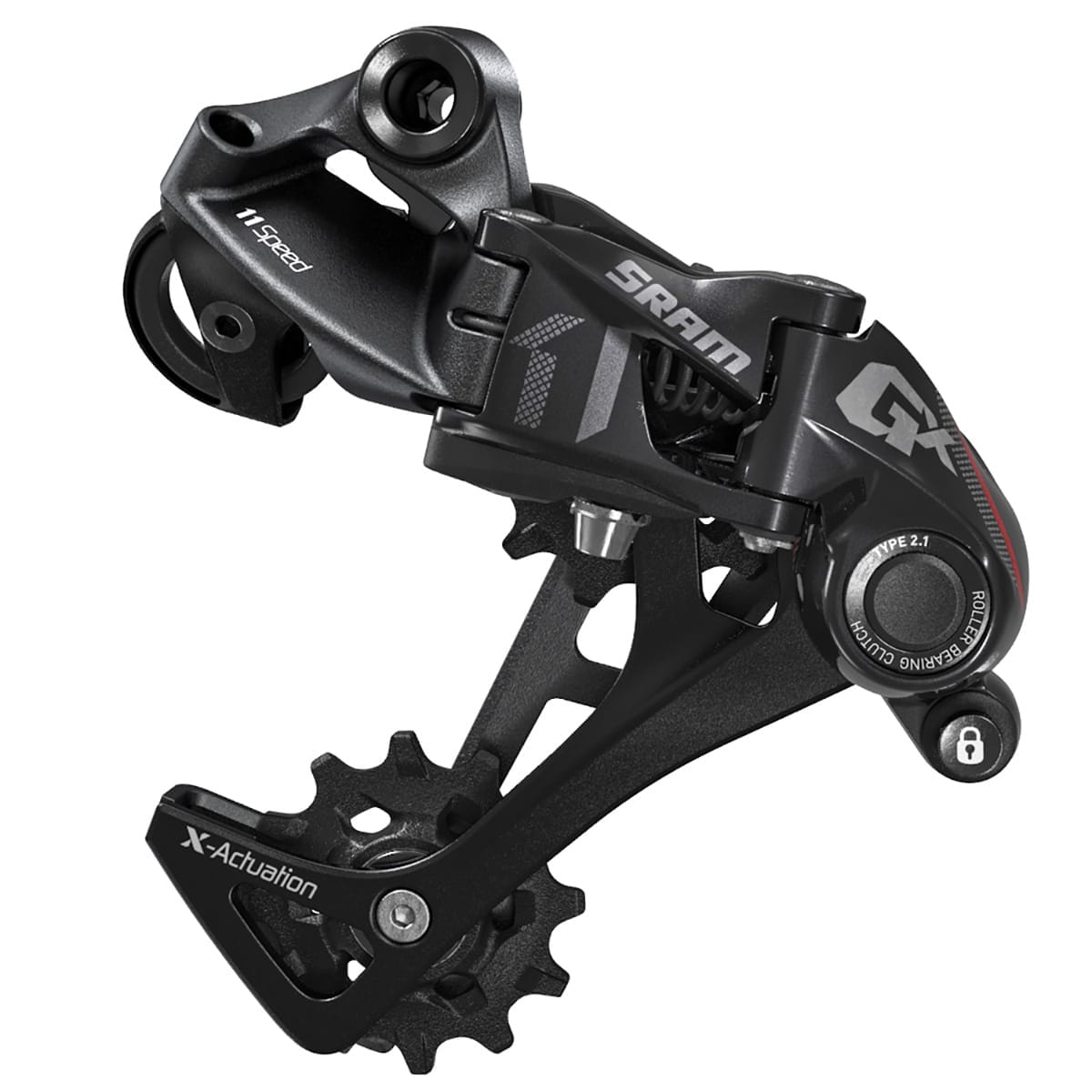 Bakväxel SRAM GX 1X11V Lång bur Röd