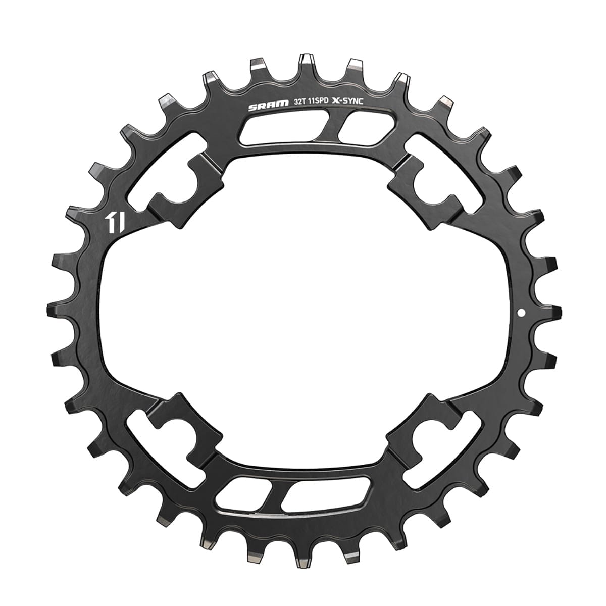 Μονό Πλατό SRAM X-SYNC 11V Τρύπες 94mm Ατσάλι Μαύρο