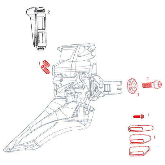 Zestaw części zamiennych do przerzutki przedniej SRAM RED ETAP #11.7618.004.000