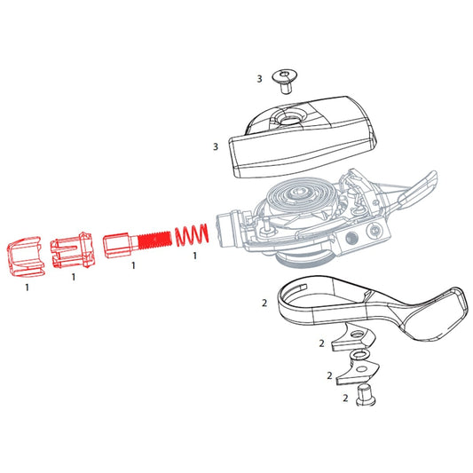 Tension Adjustment Barrel for SRAM EAGLE XX1 / X01 Shifters Gold #11.7018.055.000