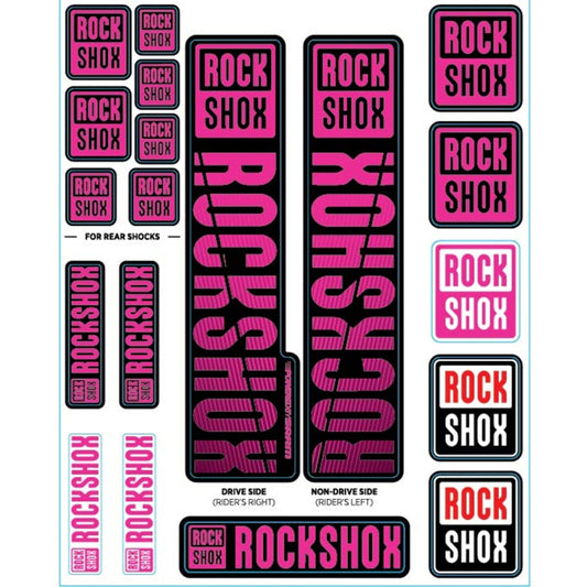 Sticker Kit for Single Crown Forks ROCKSHOX 35 mm Stanchions (2018+) Purple