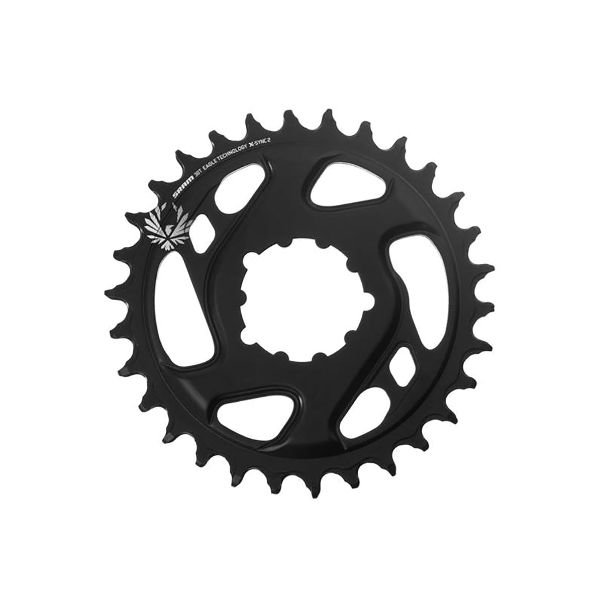 SRAM X-SYNC2 EAGLE 12S Direct Mount 6mm Offset Forged Aluminium Black Chainring