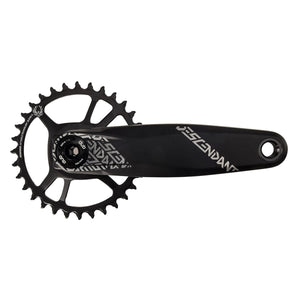 12-Speed Crankset TRUVATIV EAGLE DESCENDANT ALU 6K DUB Direct Mount Black
