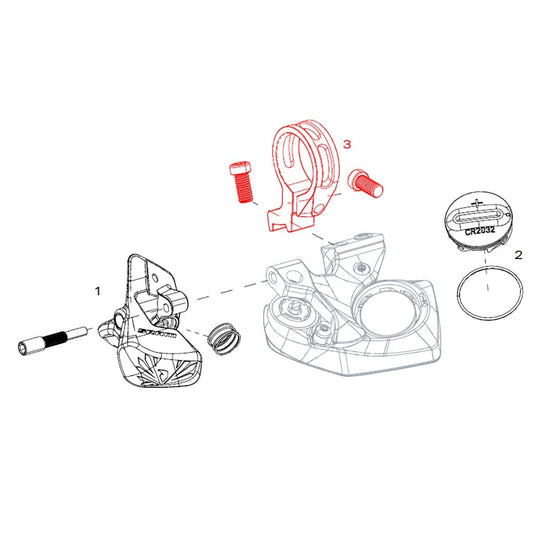 SRAM EAGLE AXS Vaihteenohjaimen Kiinnityskaulus #11.7018.076.002