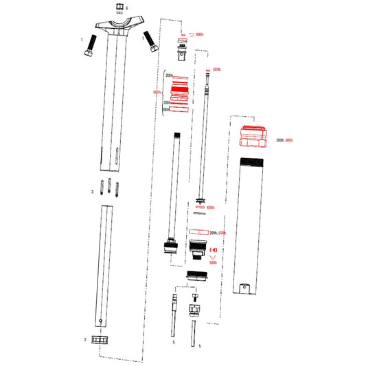 Servisní sada 600 h/3 roky pro sedlovou tyč ROCKSHOX REVERB Stealth C1 #11.6818.051.003