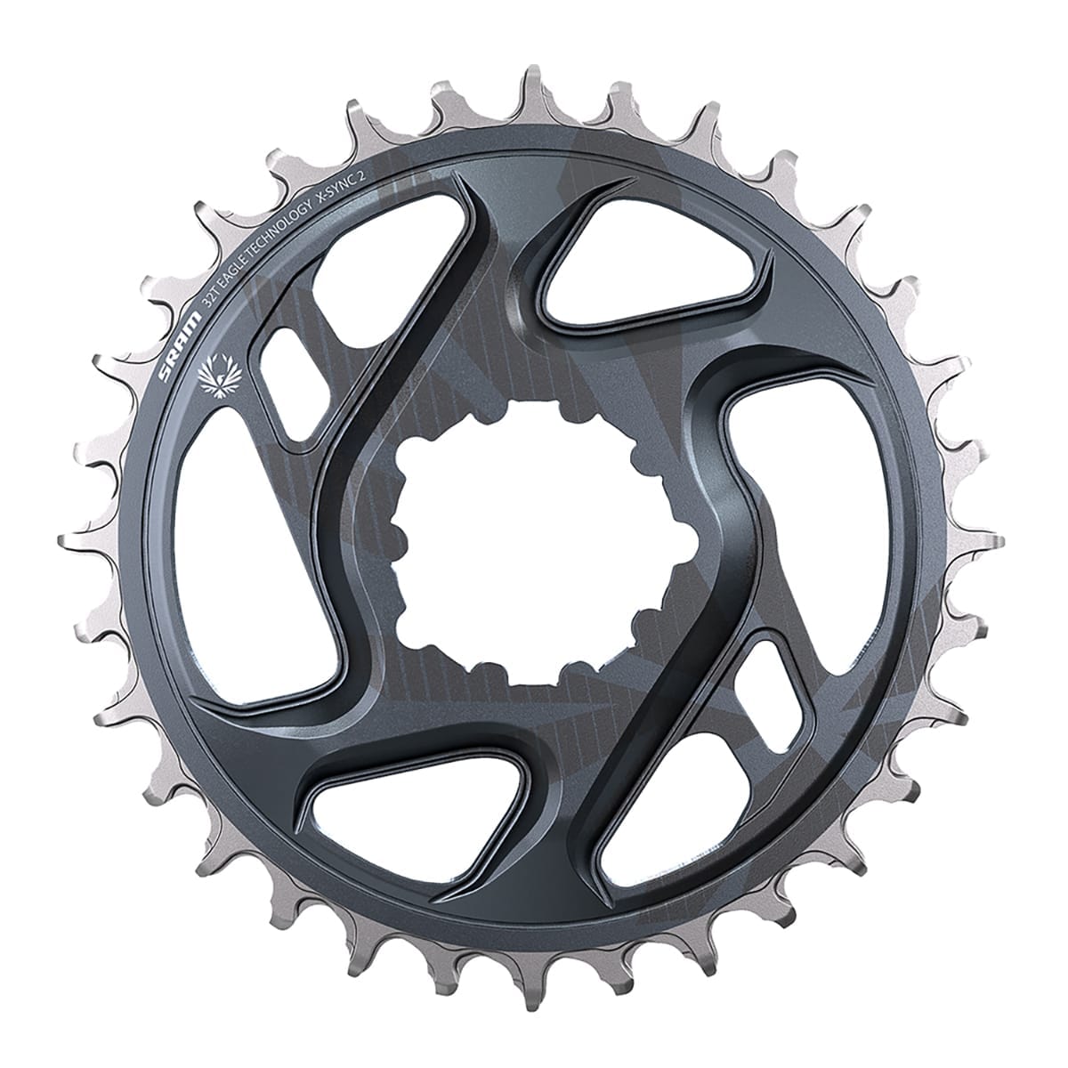 SRAM X-SYNC 2 EAGLE 12S Direct Mount Single Chainring 6 mm Offset Lunar Grey
