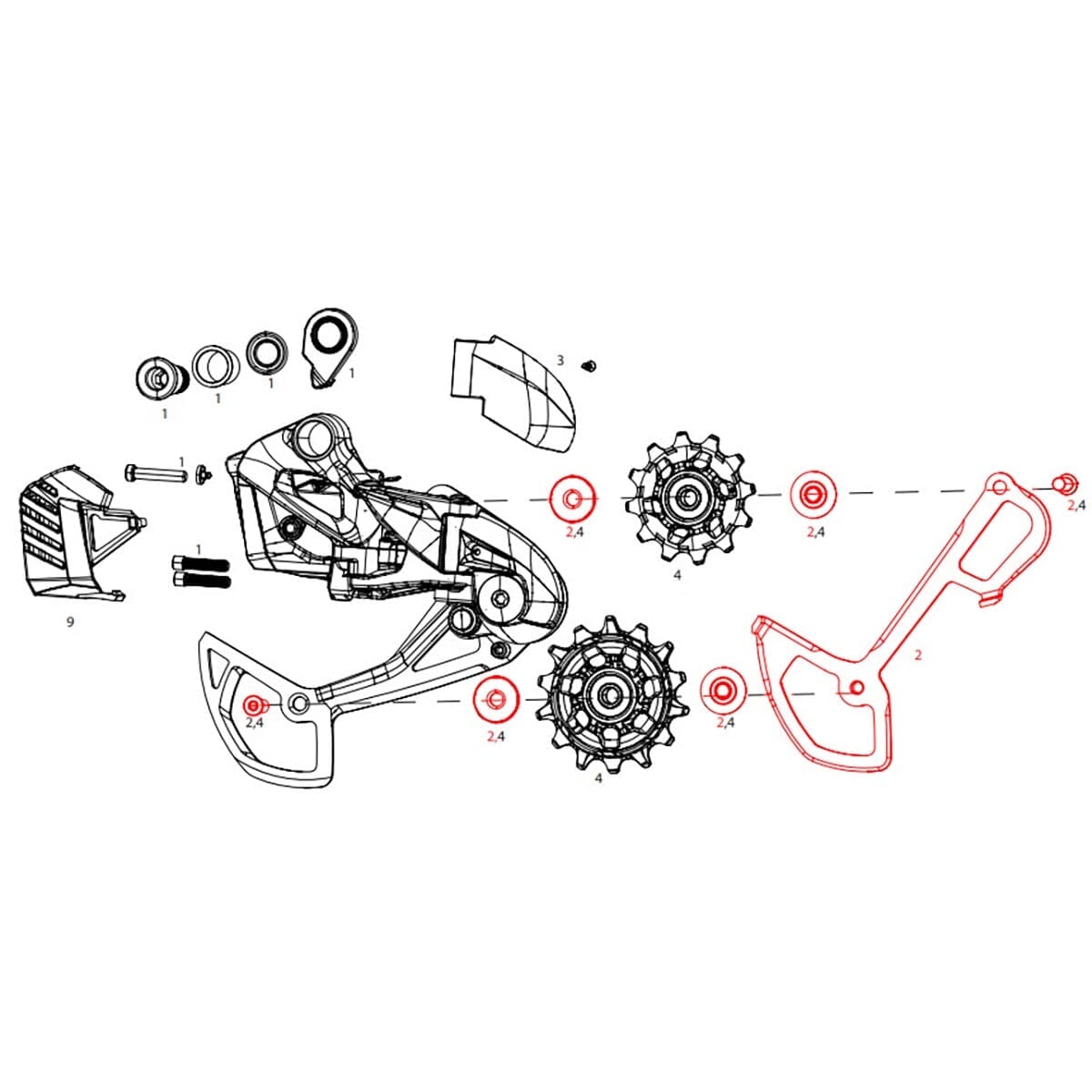 SRAM SX/NX Eagle/ GX Eagle AXS #11.7518.092.004 Inner Cage