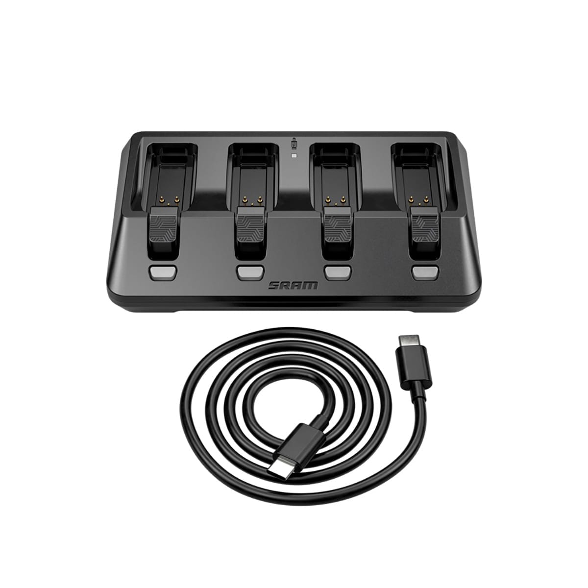 SRAM AXS Batterilader 4 Samtidige Porte + USB-C Kabel