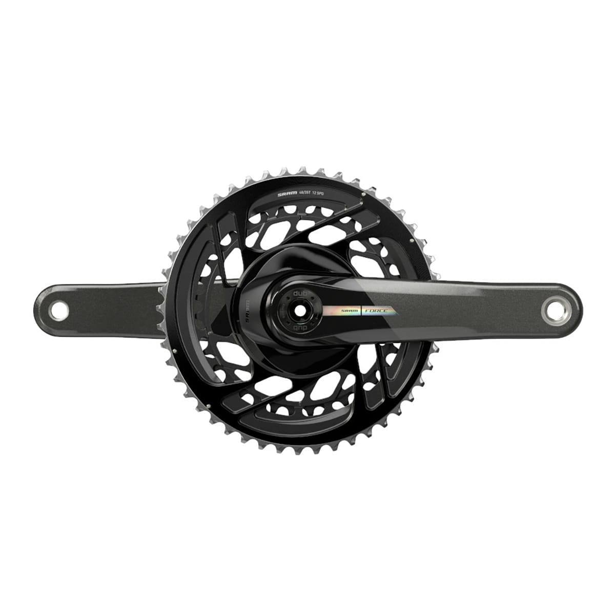 Krankarmssæt 12V SRAM FORCE D2 Double DUB Direct Mount Sort