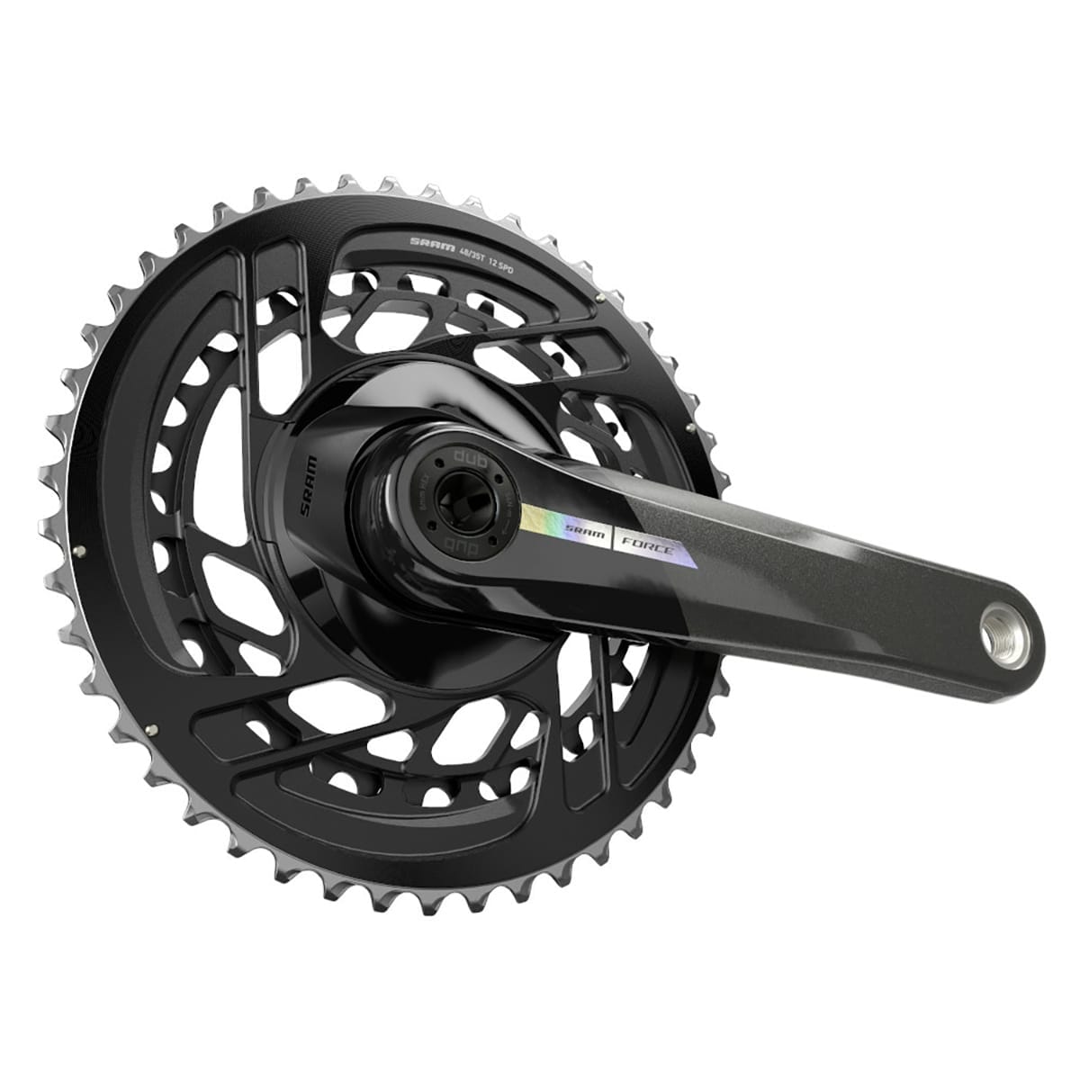 Krankarmssæt 12V SRAM FORCE D2 Double DUB Direct Mount Sort