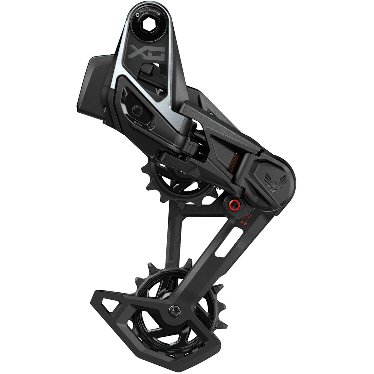 Bagskifter SRAM T-TYPE EAGLE X0 AXS 12V 52 Tænder Uden Batteri Sort