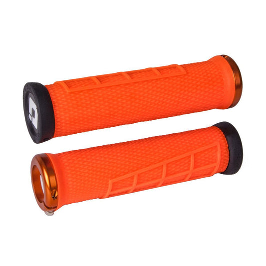 Grips ODI ELITE FLOW Lock-On 130 mm Πορτοκαλί