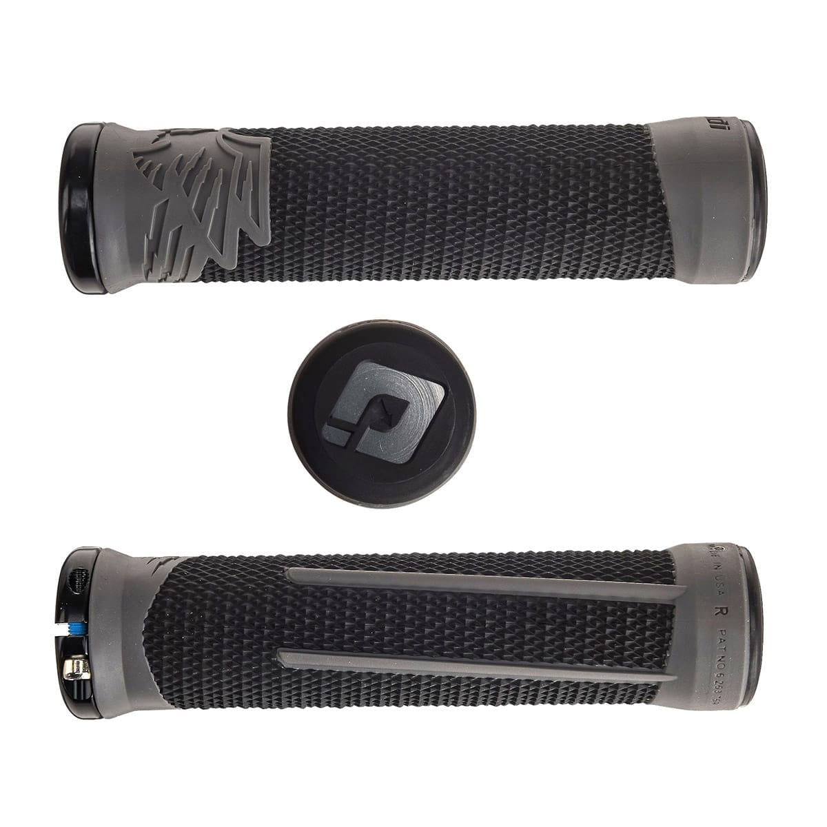 Grips ODI AARON GWIN 2 Lock-On 135 mm Sort/Grå