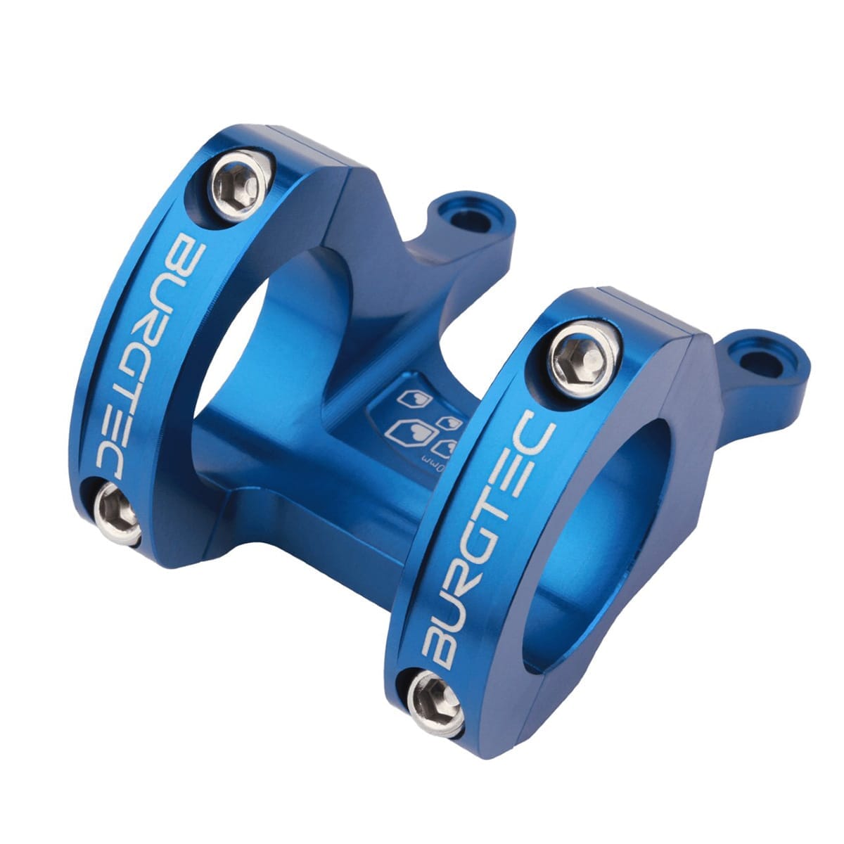 BURGTEC Direct Mount MK3 Stuurpen 0° Ø 35mm Blauw