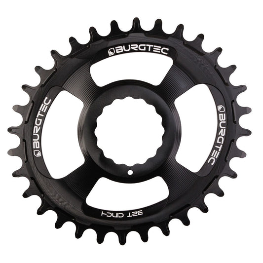 Tarcza jednorzędowa BURGTEC THICK THIN OVAL RaceFace Cinch 10/11/12V Direct Mount Narrow Wide Czarna