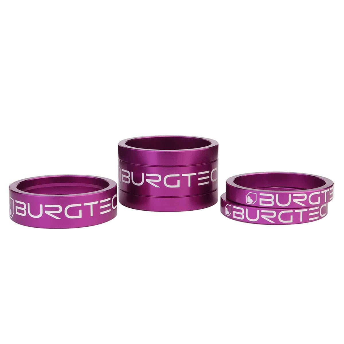 BURGTEC 1"1/8 Headset Spacer Kit Purple