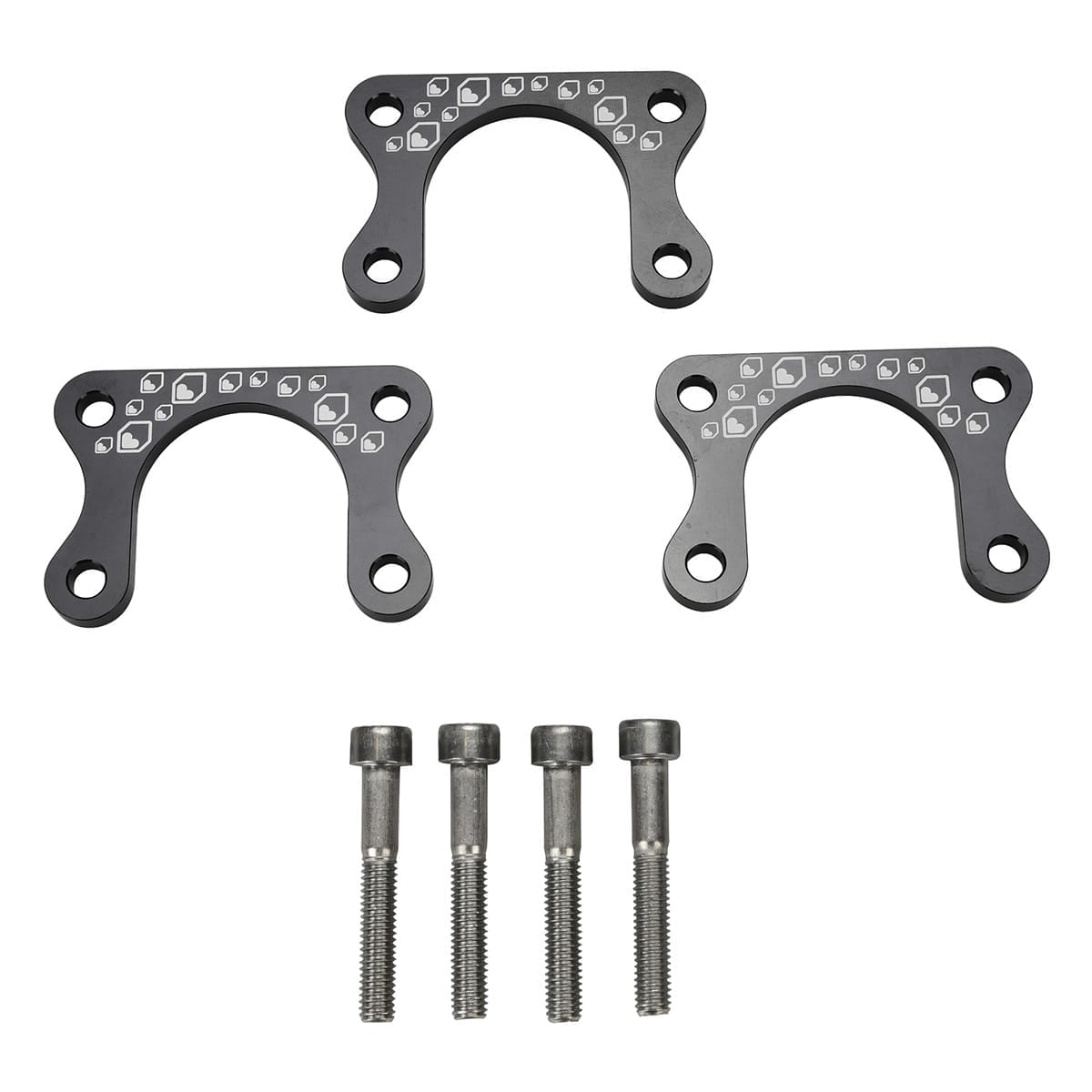 Direct Mount styrholder distanceskiver BURGTEC (3x) 5 mm og skruer