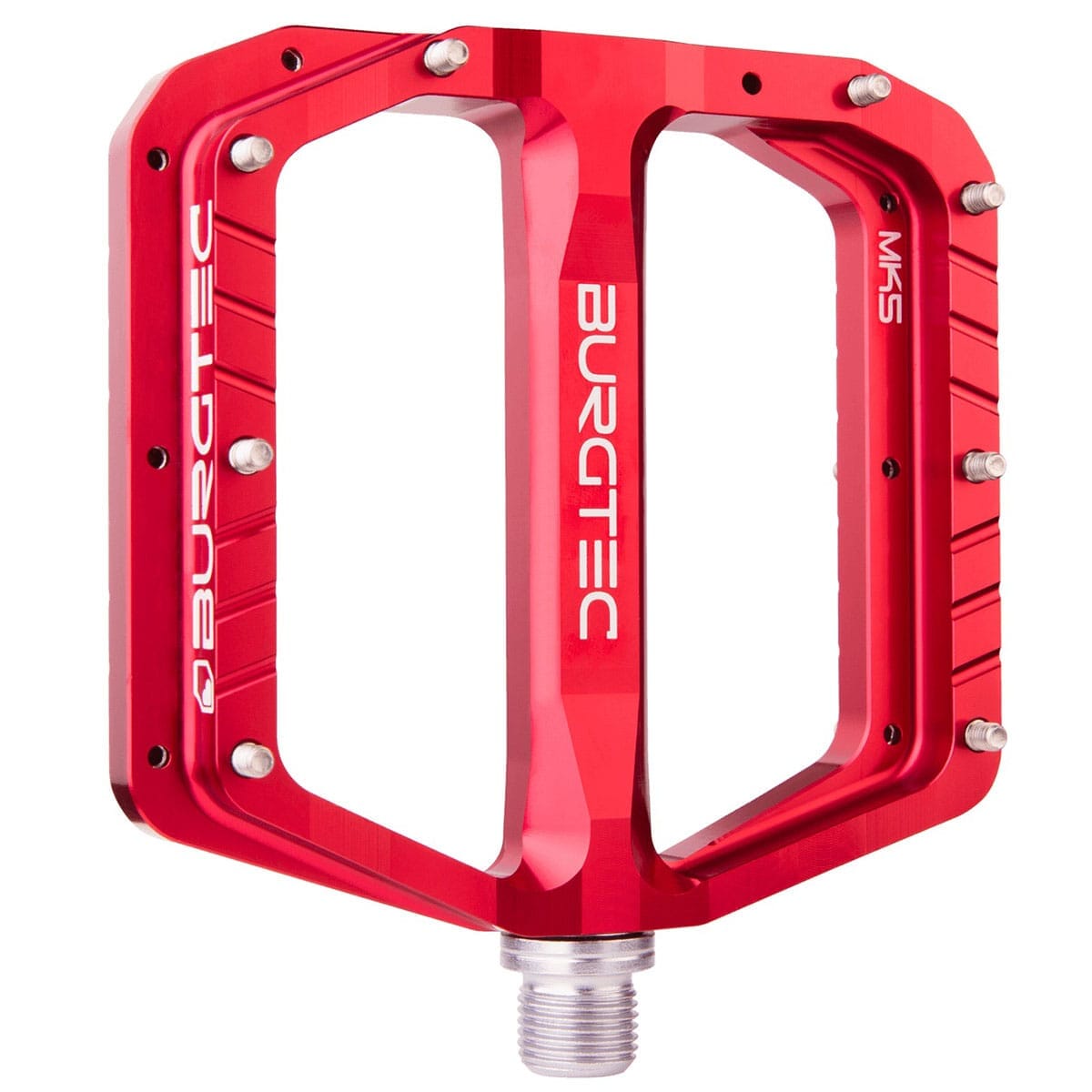 Pedaler BURGTEC PENTHOUSE FLAT MK5 Stålaksel Rød