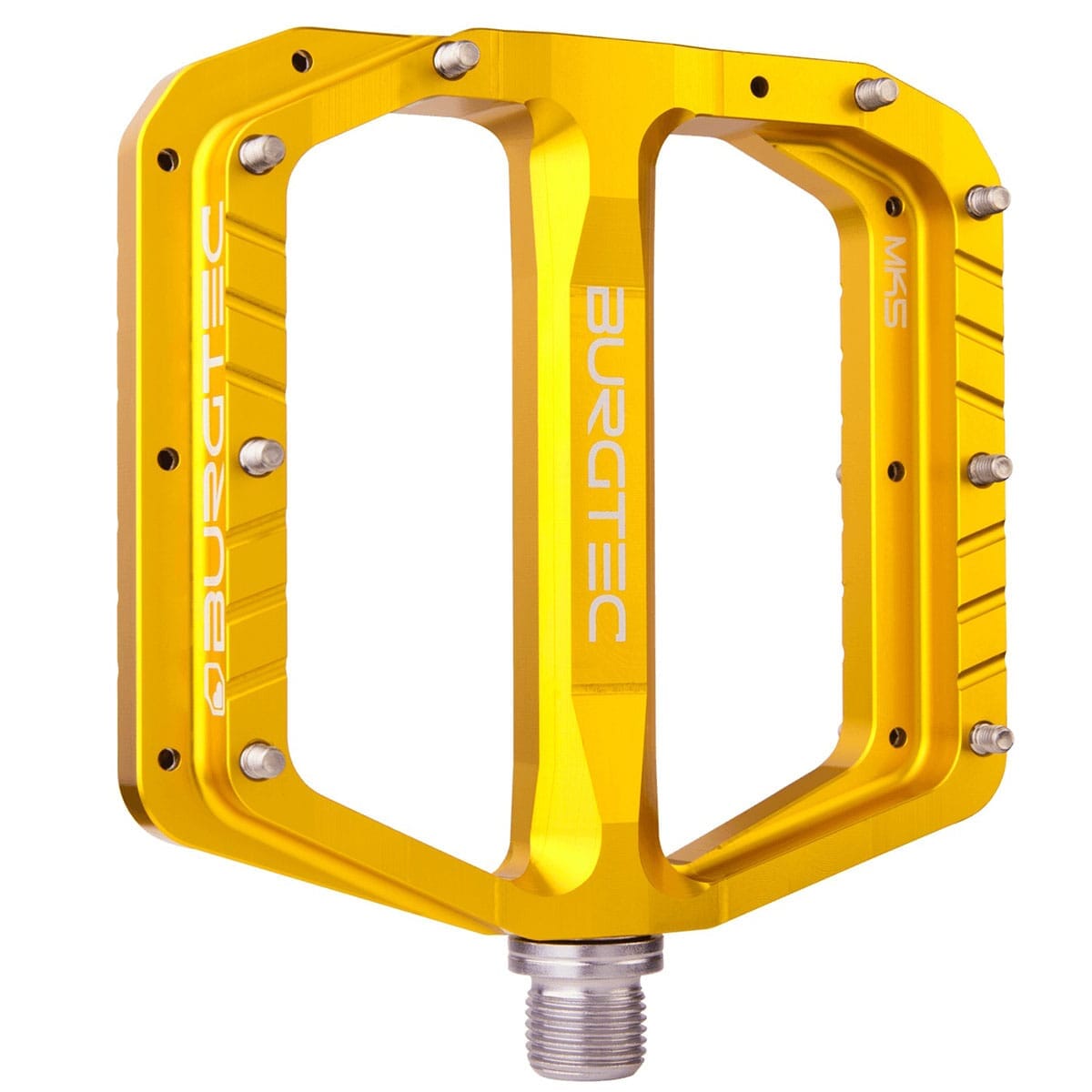 Pedaler BURGTEC PENTHOUSE FLAT MK5 Stålaksel Guld