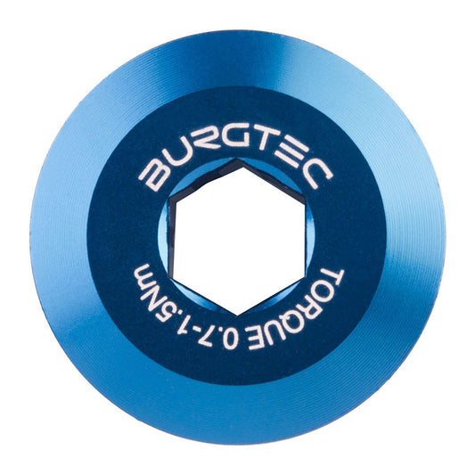 Předpínací šroub BURGTEC pro kliky Shimano HOLLOWTECH 2 modrý