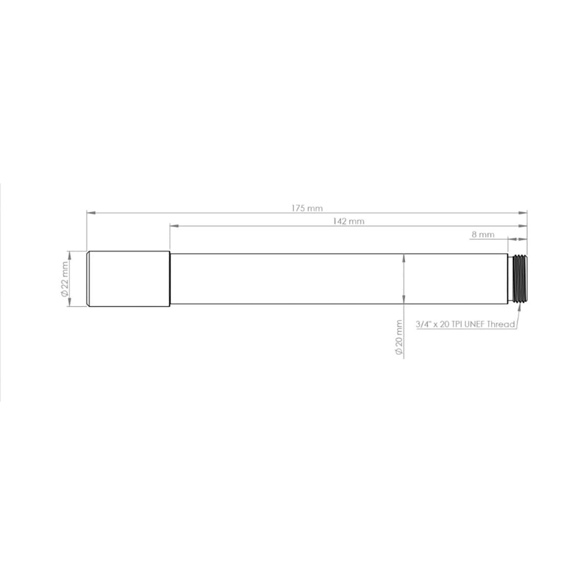 BURGTEC FOX 40 20x110 Front Wheel Axle