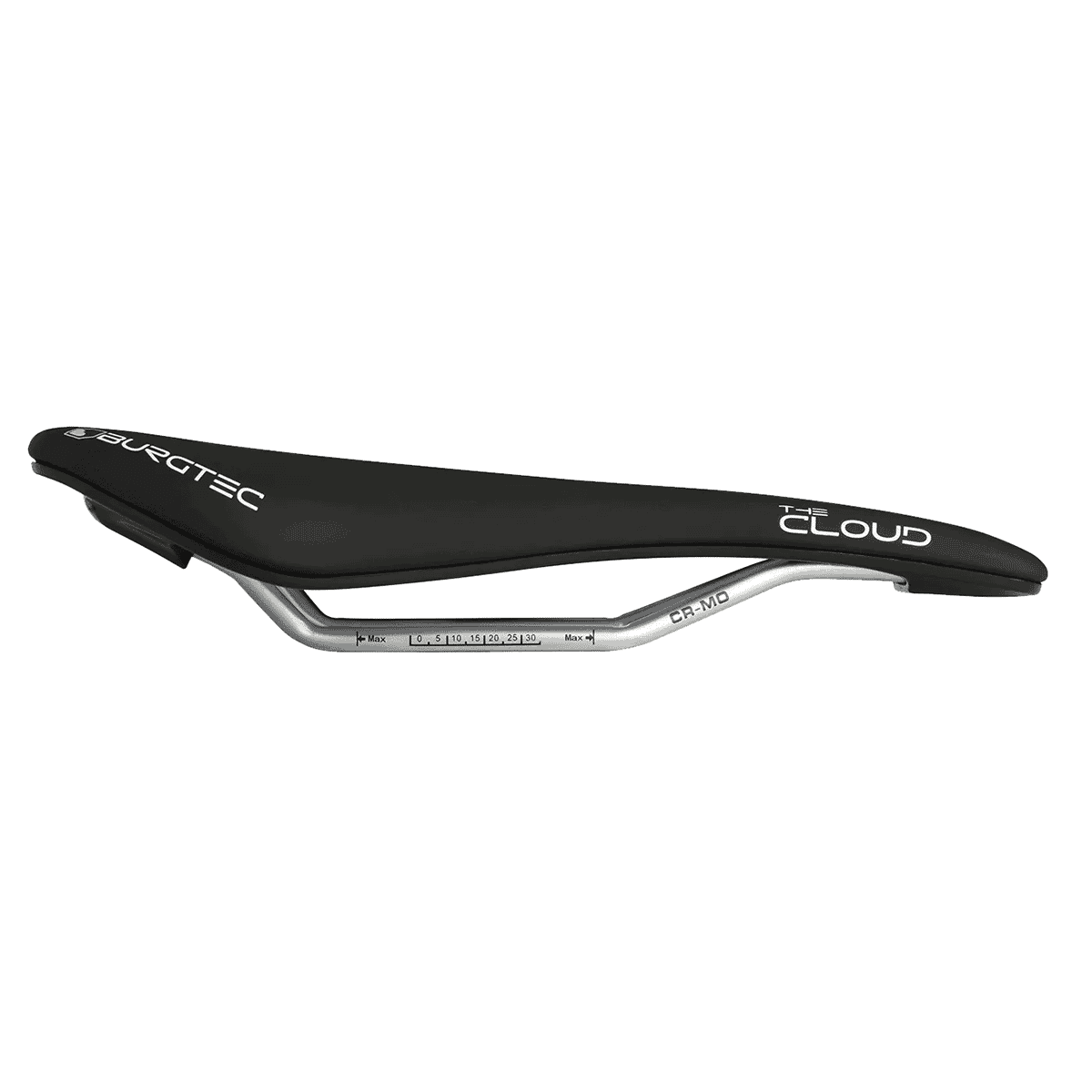 Sadel BURGTEC THE CLOUD MK2 Cro-Mo-skinne Sort