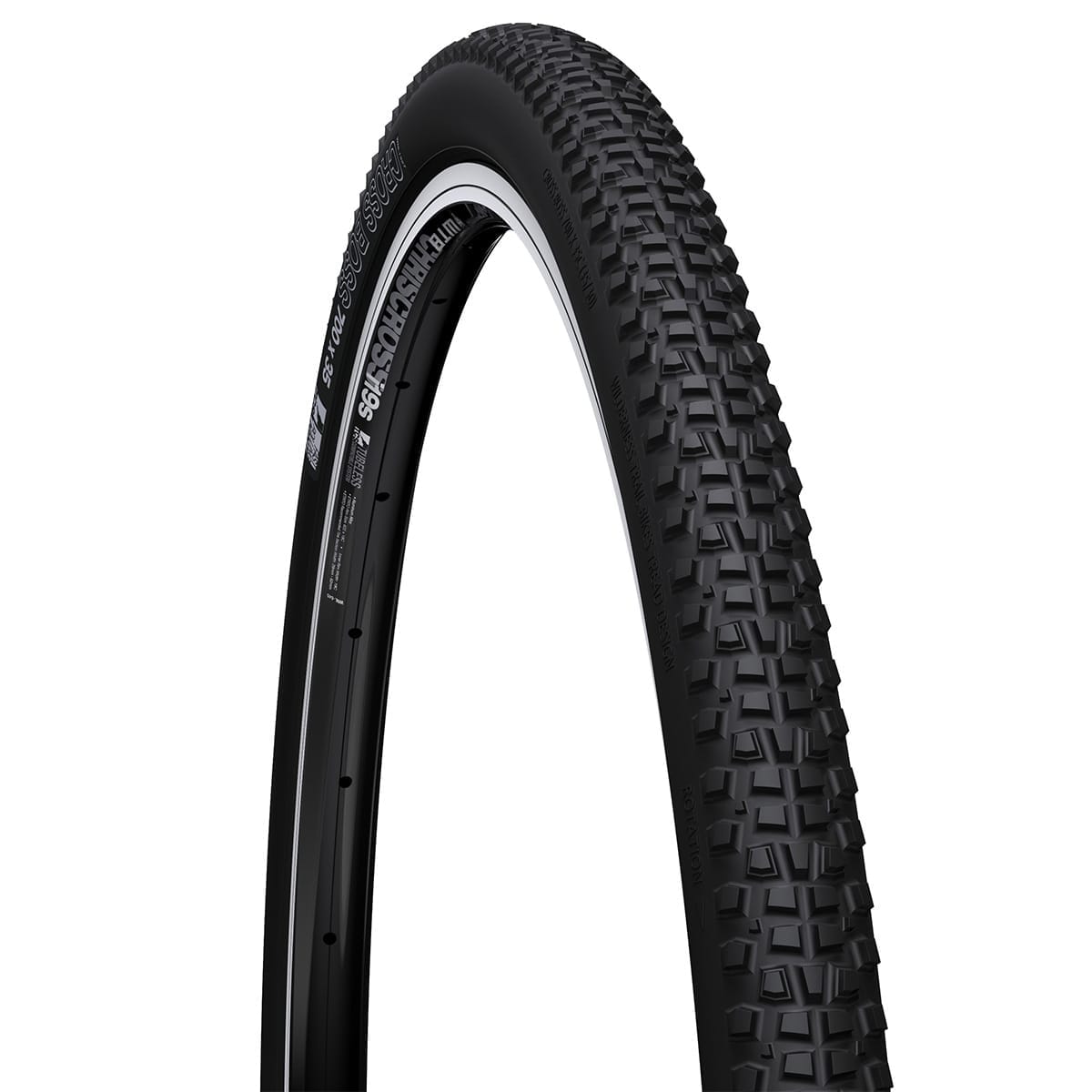 WTB CROSS BOSS TCS Light 700x35c Tubeless Ready dæk Sort