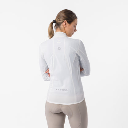 CASTELLI Transition Air women's jacket in ivory – rear view