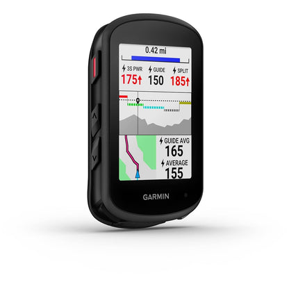GPS cyklopočítač GARMIN EDGE 840 — pohled zešikma, tréninkové údaje