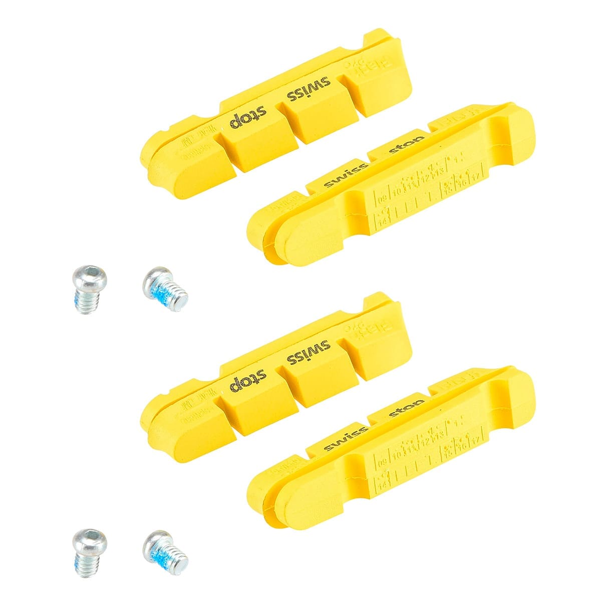 Kit 4 Bromsbelägg SWISS STOP FLASH Gul Kolfiber