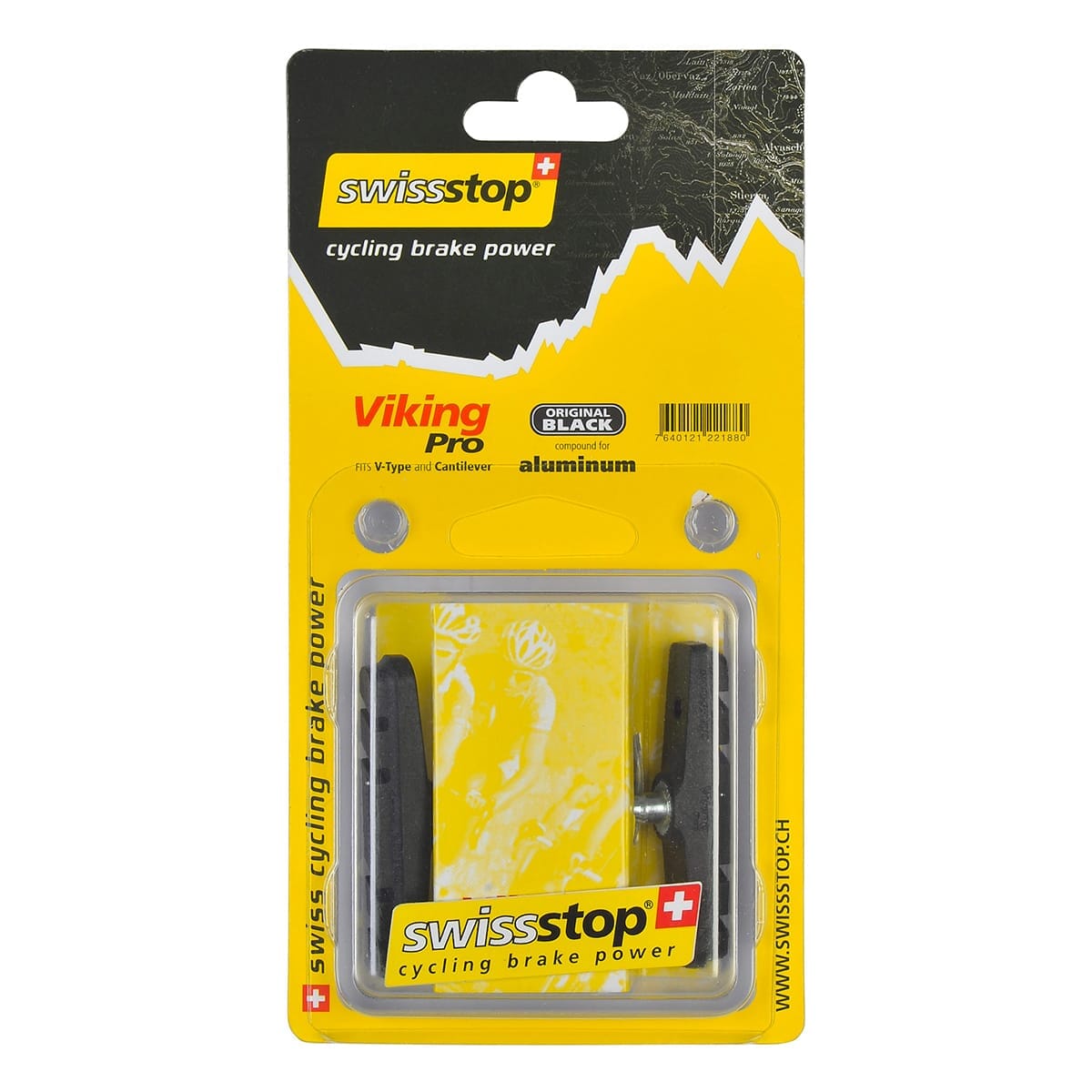 Kit 2 Brake Pad Holders SWISS STOP VIKING Black Aluminium