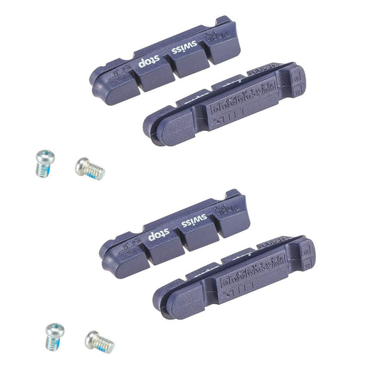 Kit 4 Jarrupalaa SWISS STOP FLASH Sininen Alumiini