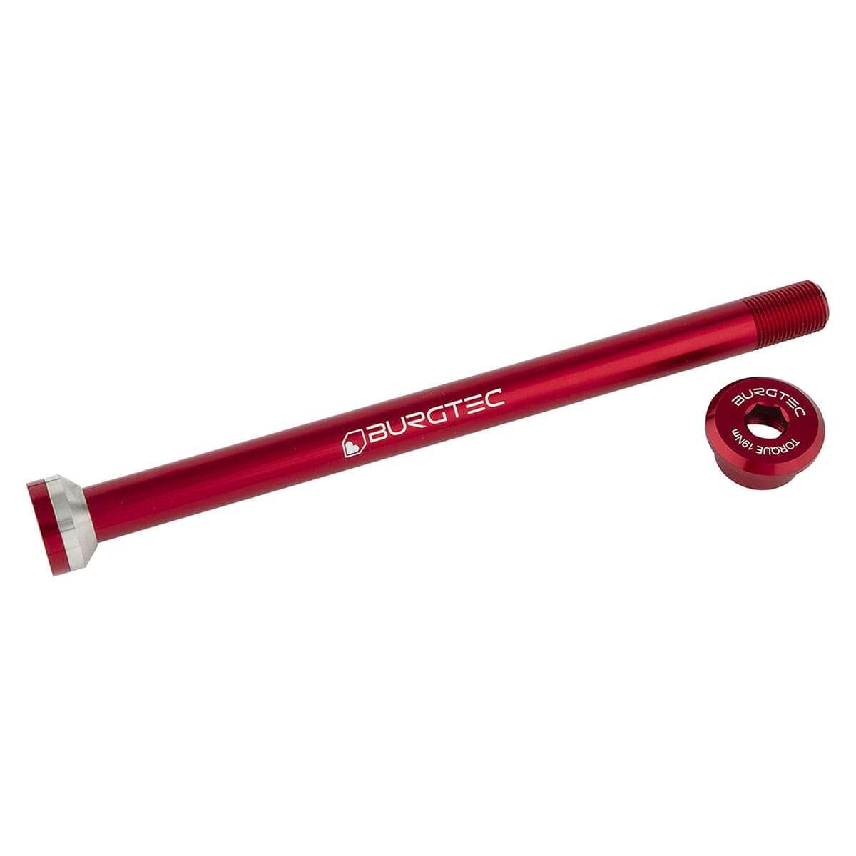 BURGTEC 171 mm Rear Axle for Transition Frames Red